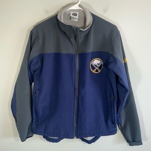 Official NHL Buffalo Sabres Men’s M Full-Zip Jacket Blue Gray Fleece Lined Warm